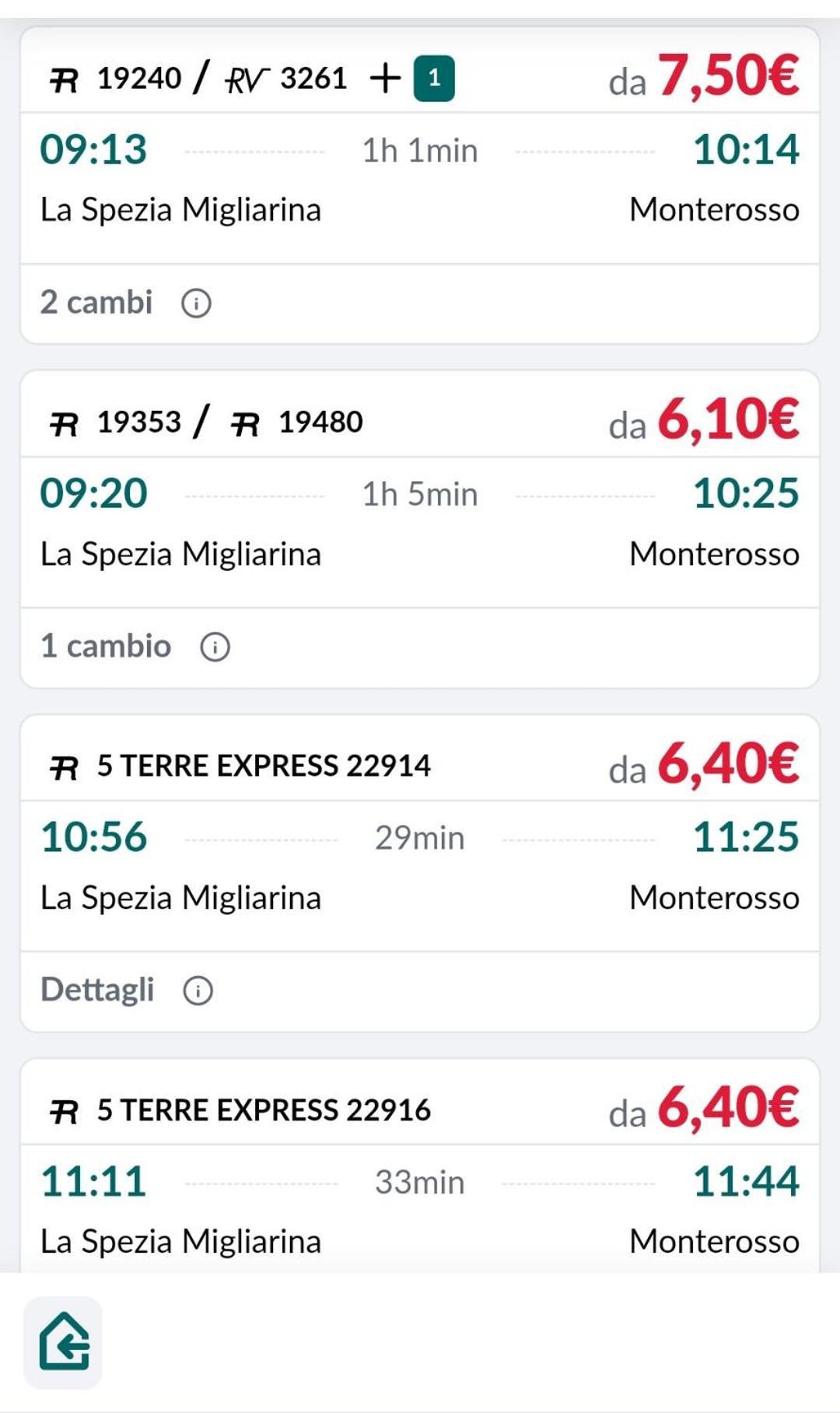 דירות לה ספציה 5 Terre Express Migliarina מראה חיצוני תמונה